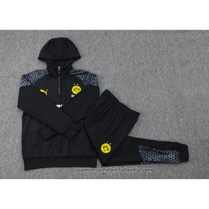 Chandal de Sudadera del Borussia Dortmund 23/24 Negro